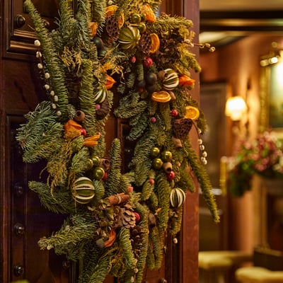 Festive Wreath Making Workshops in Sussex at Ockenden Manor