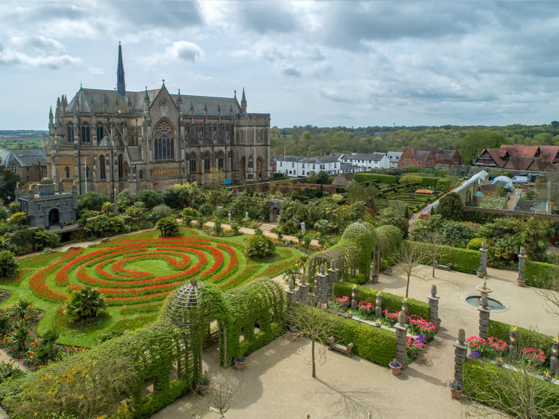 Arundel Castle Gardens, Arundel, Sussex