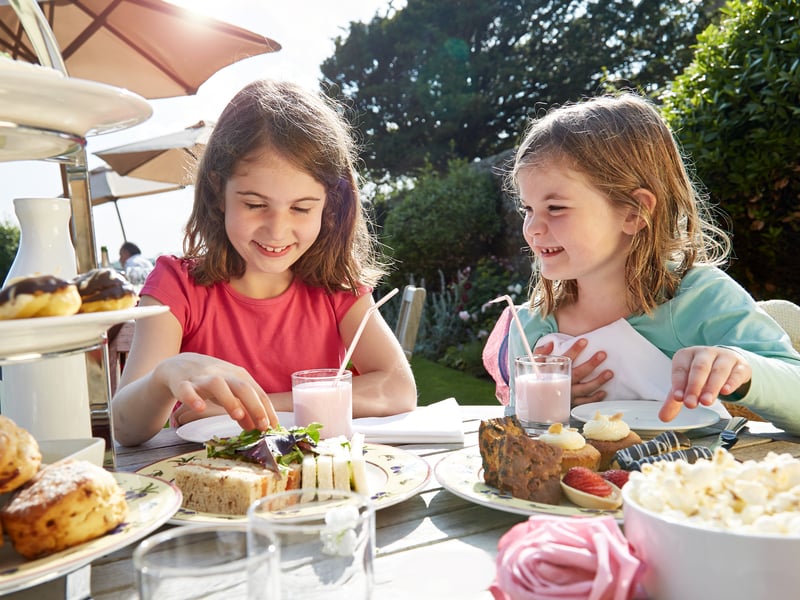 Kids at The Black Horse Pub in Climping, West Sussex
