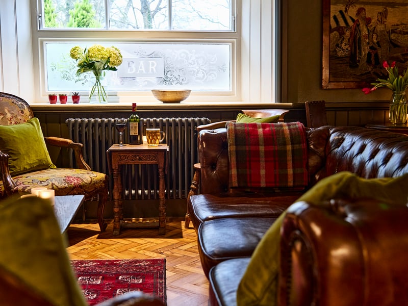Bar at The Black Horse in Climping, West Sussex