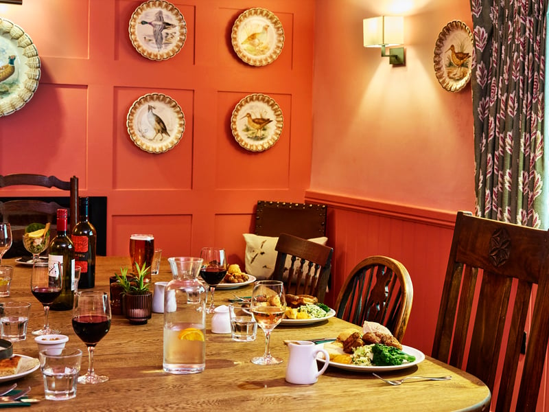 The Pink Room at The Black Horse Pub in Climping, West Sussex