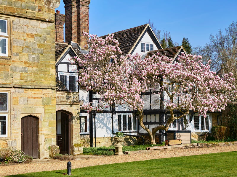 Garden at Ockenden Manor in Sussex