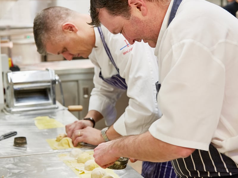 Working in the kitchen at Historic Sussex Hotels