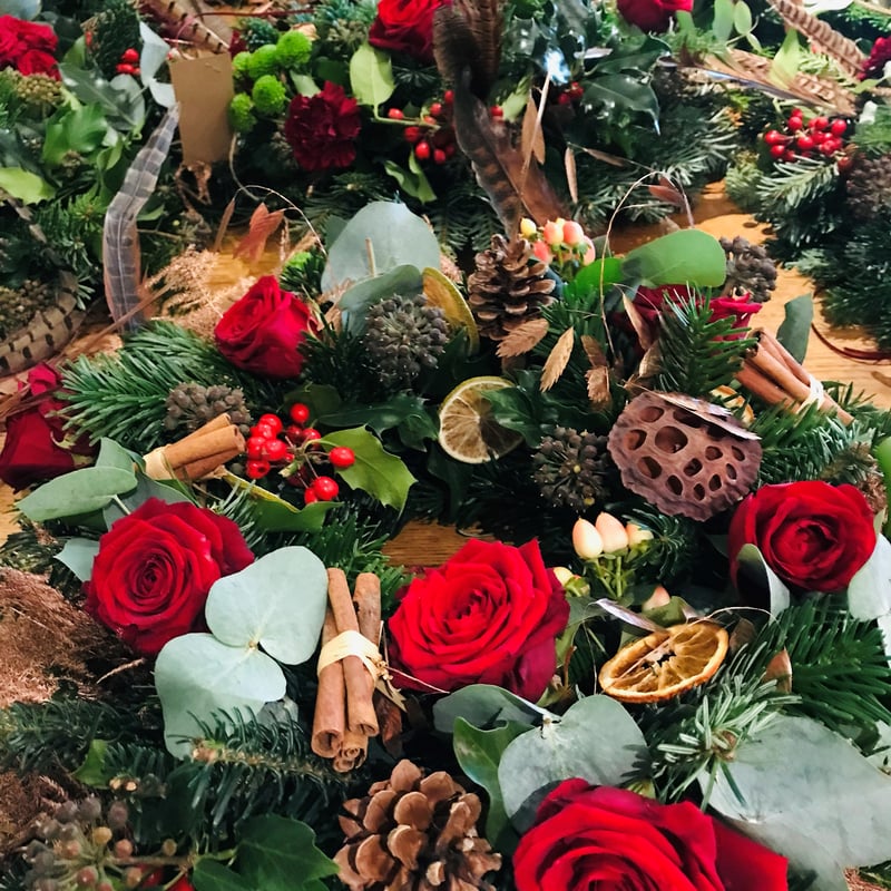 Christmas Wreath Making Workshop in West Sussex