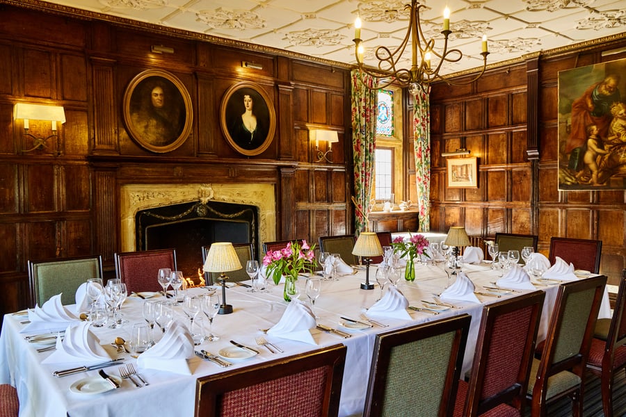Private Dining Room at Ockenden Manor in West Sussex