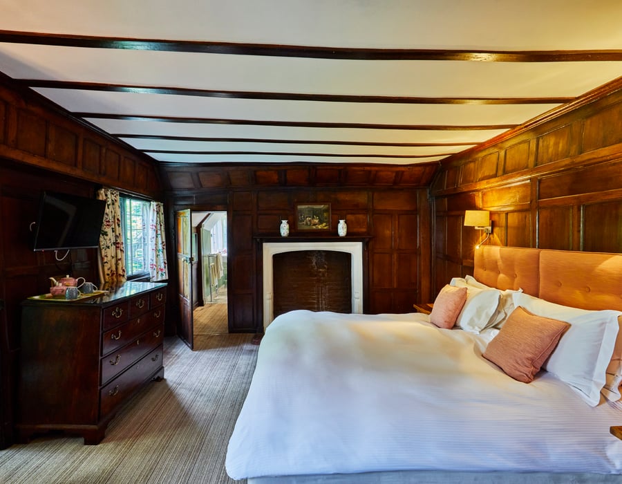Tudor Room at Ockenden Manor Hotel & Spa in West Sussex