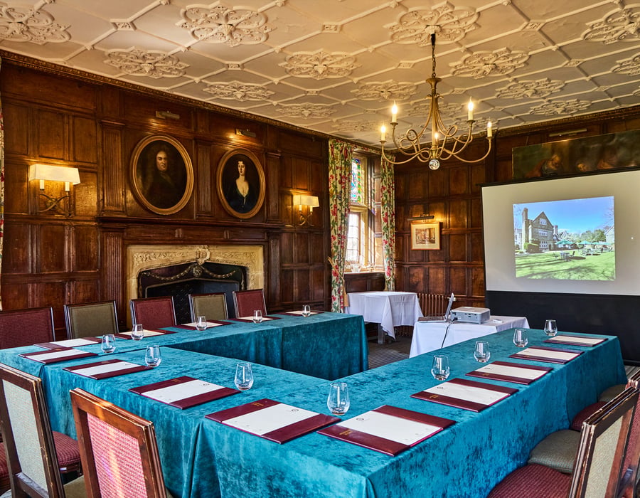 Meeting in The Burrell Suite at Ockenden Manor in West Sussex