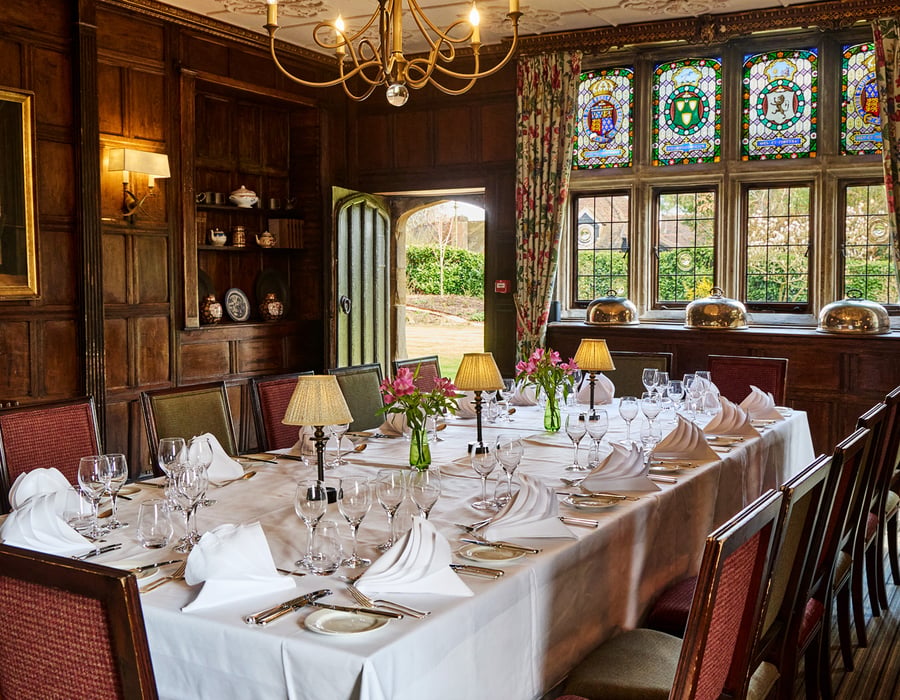 Private Dining Room at Ockenden Manor in West Sussex