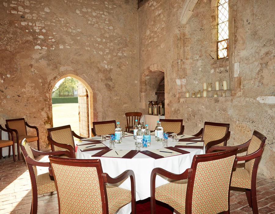 Meeting in The Chapel at Bailiffscourt in West Sussex