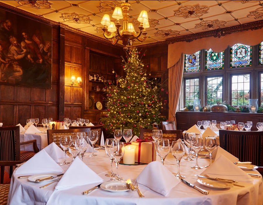 Private Dining Room at Ockenden Manor in West Sussex
