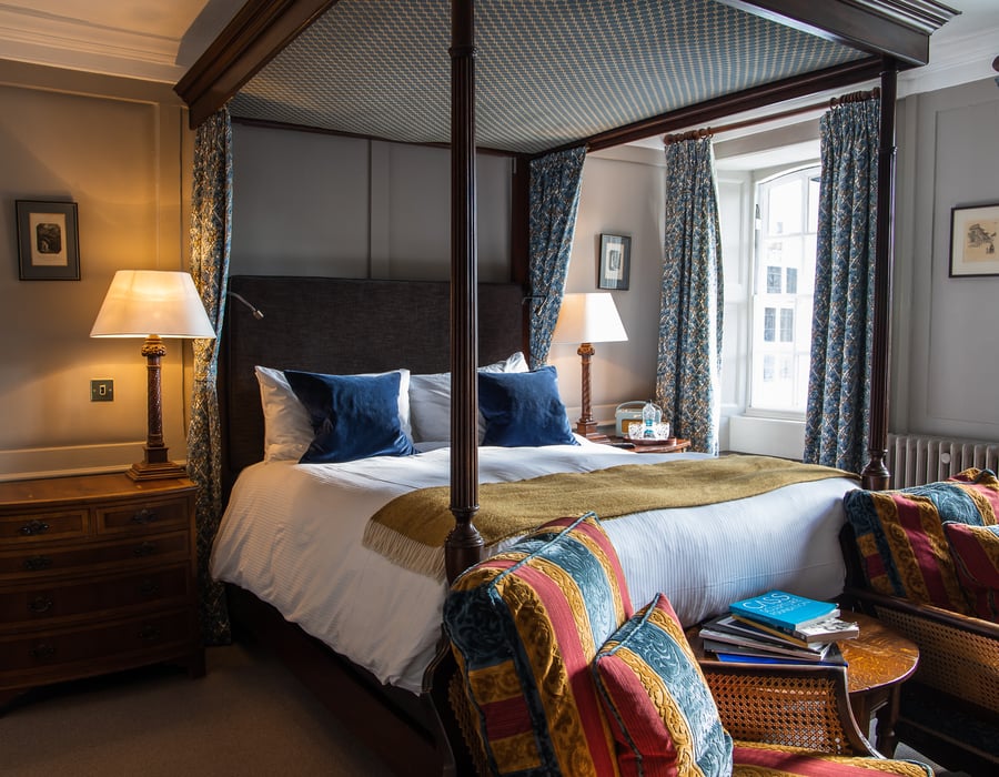 Feature Four Poster Room at The Spread Eagle Hotel in Sussex