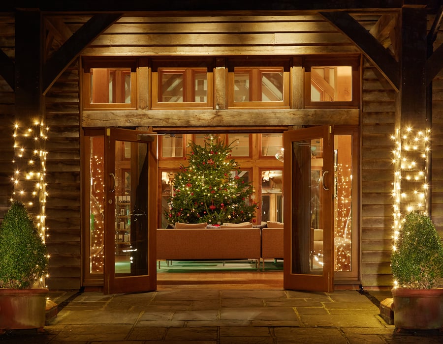 Christmas Decorations at Bailiffscourt in West Sussex