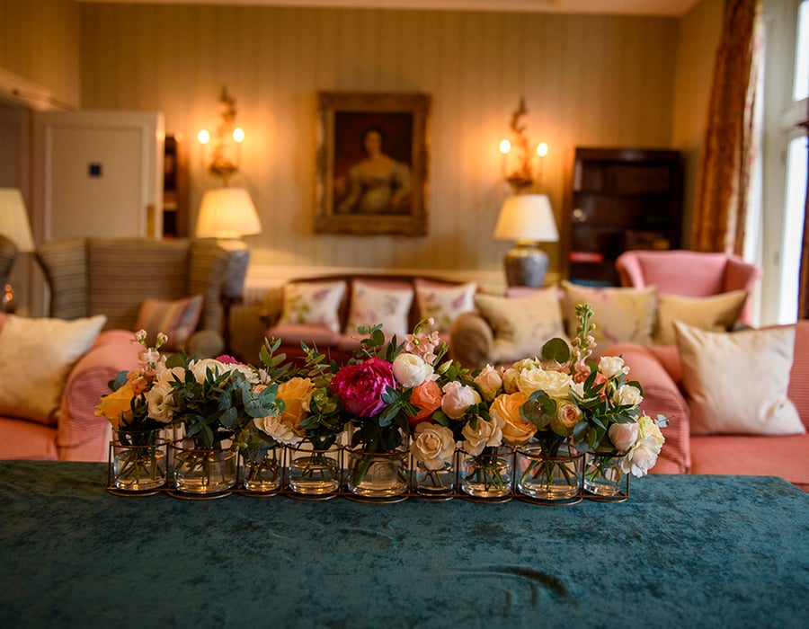 Drawing Room at Ockenden Manor in Cuckfield, West Sussex