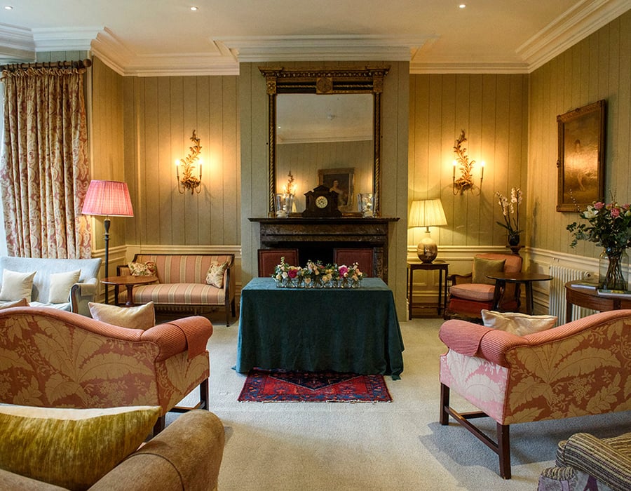 Drawing Room at Ockenden Manor in Cuckfield, West Sussex