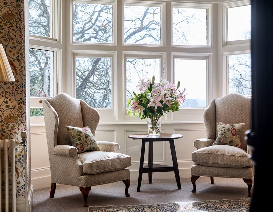 Victoria Suite at Ockenden Manor in West Sussex