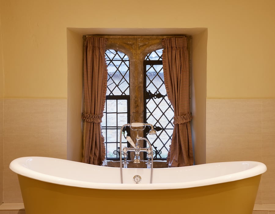 Feature Four Poster Room at Bailiffscourt Hotel in West Sussex