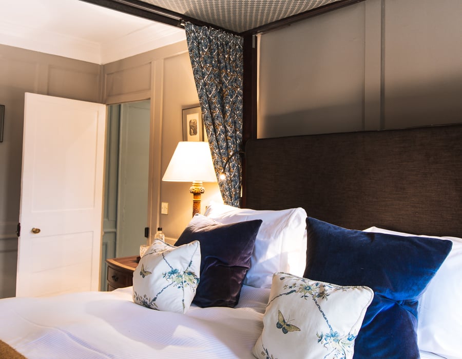 Feature Four Poster Room at The Spread Eagle Hotel in Sussex