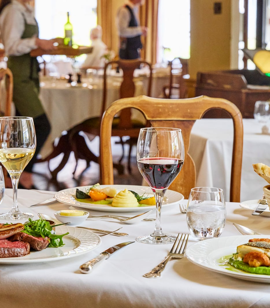 Restaurant and Lounges at The Spread Eagle Hotel & Spa in West Sussex